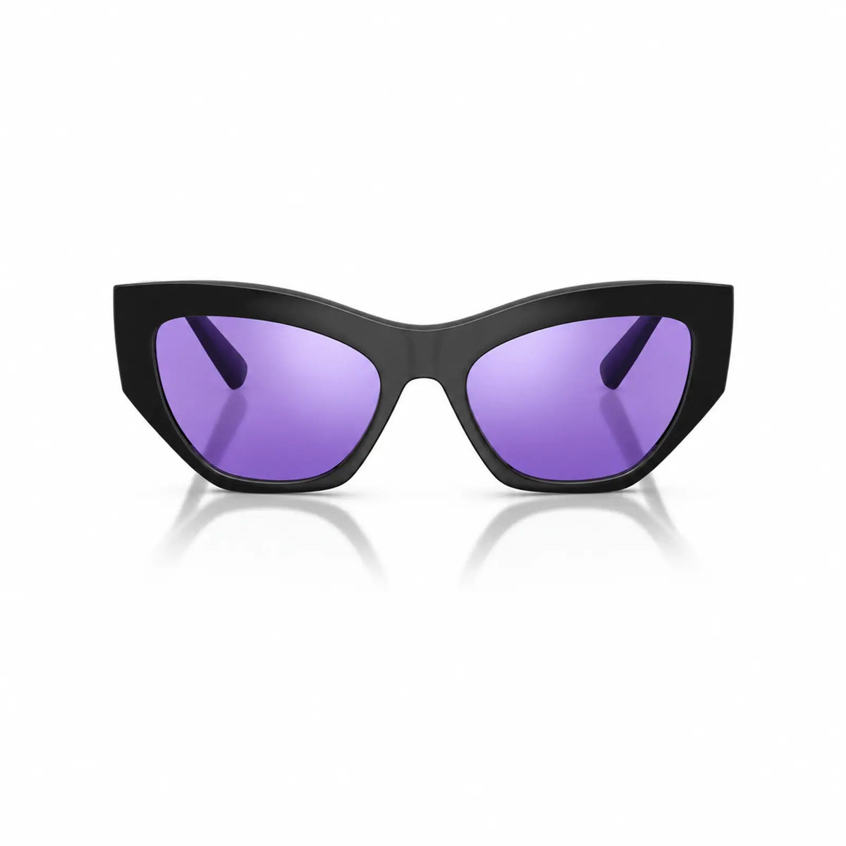 Vogue VO5607S replacement lenses in mirrored purple, front view of the frame fitted with the new lenses · ReFramed