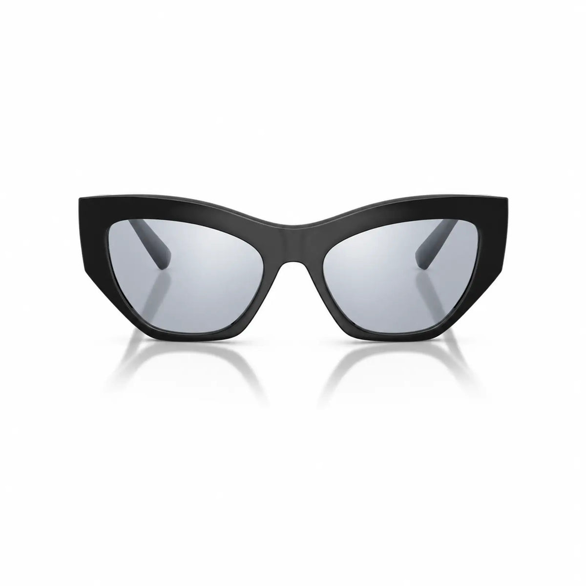 Vogue VO5607S replacement lenses in mirrored silver, front view of the frame fitted with the new lenses · ReFramed