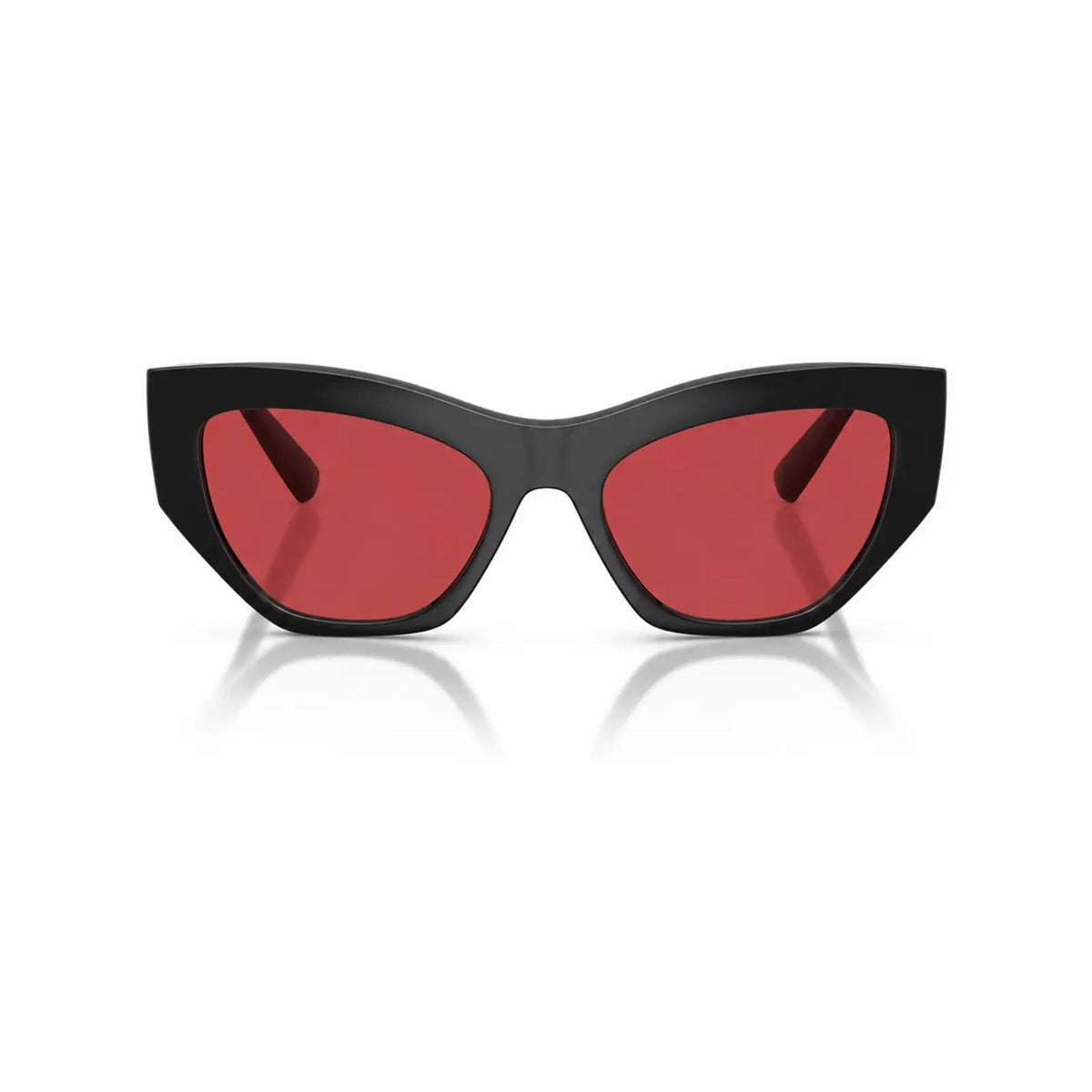 Vogue VO5607S replacement lenses in red, front view of the frame fitted with the new lenses · ReFramed