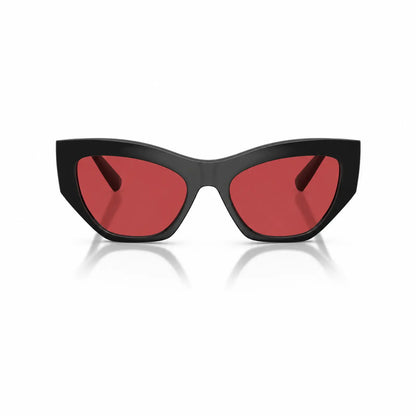 Vogue VO5607S replacement lenses in red, front view of the frame fitted with the new lenses · ReFramed