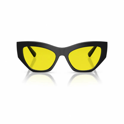 Vogue VO5607S replacement lenses in yellow, front view of the frame fitted with the new lenses · ReFramed