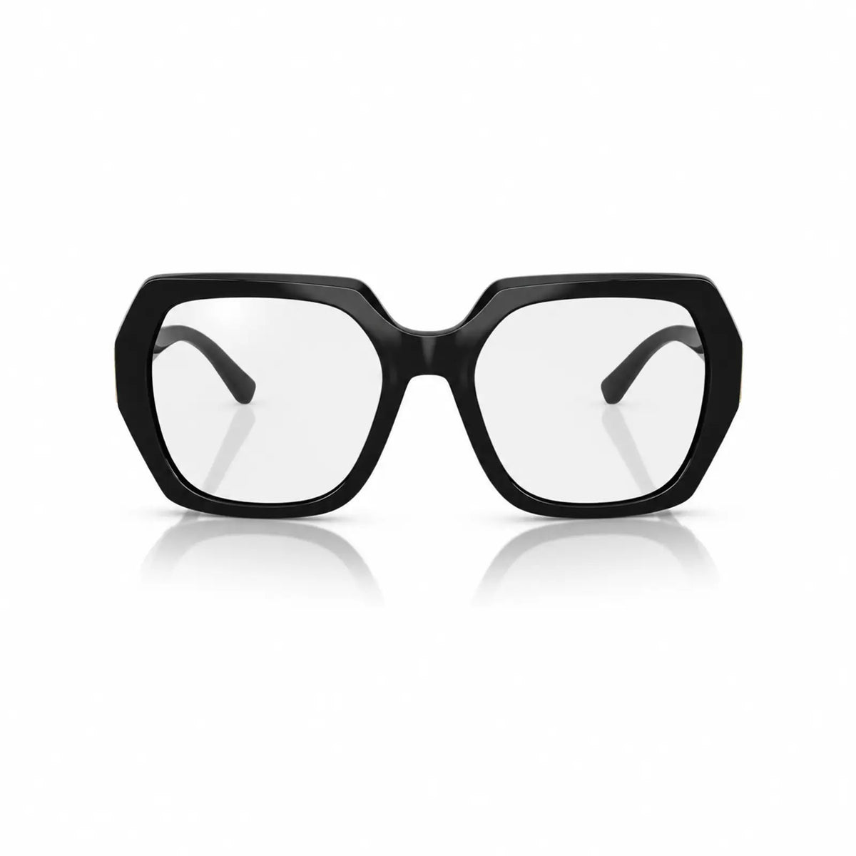 Vogue VO5612SB replacement lenses in crystal clear, front view of the frame fitted with the new lenses · ReFramed