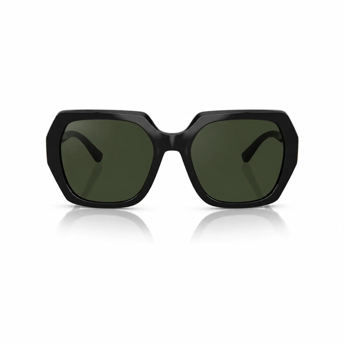 Vogue VO5612SB replacement lenses in G15 green, front view of the frame fitted with the new lenses · ReFramed