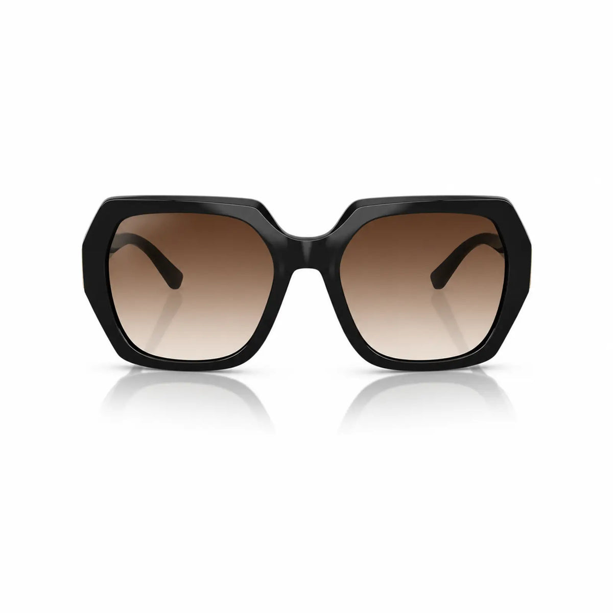 Vogue VO5612SB replacement lenses in gradient brown, front view of the frame fitted with the new lenses · ReFramed