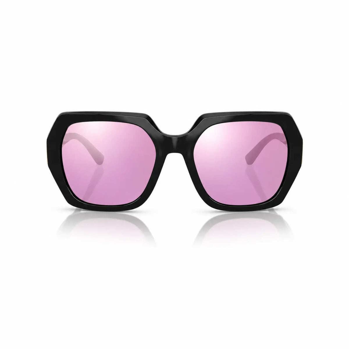 Vogue VO5612SB replacement lenses in mirrored pink, front view of the frame fitted with the new lenses · ReFramed