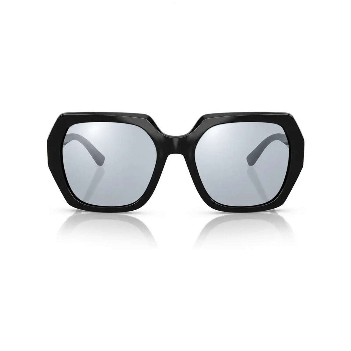 Vogue VO5612SB replacement lenses in mirrored silver, front view of the frame fitted with the new lenses · ReFramed