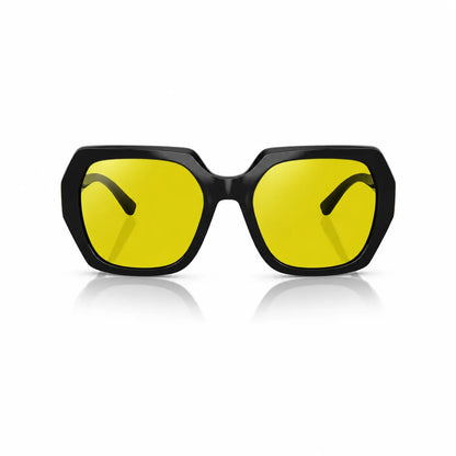 Vogue VO5612SB replacement lenses in yellow, front view of the frame fitted with the new lenses · ReFramed