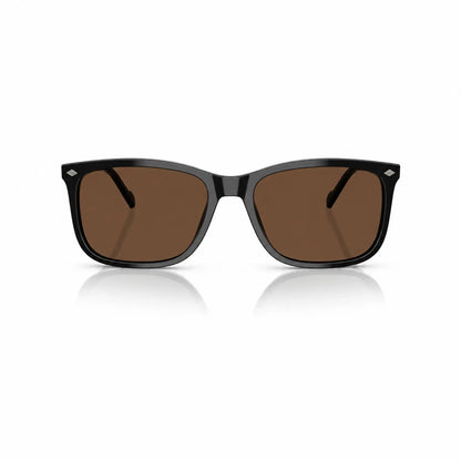 Vogue VO5618S replacement lenses in brown, front view of the frame fitted with the new lenses · ReFramed