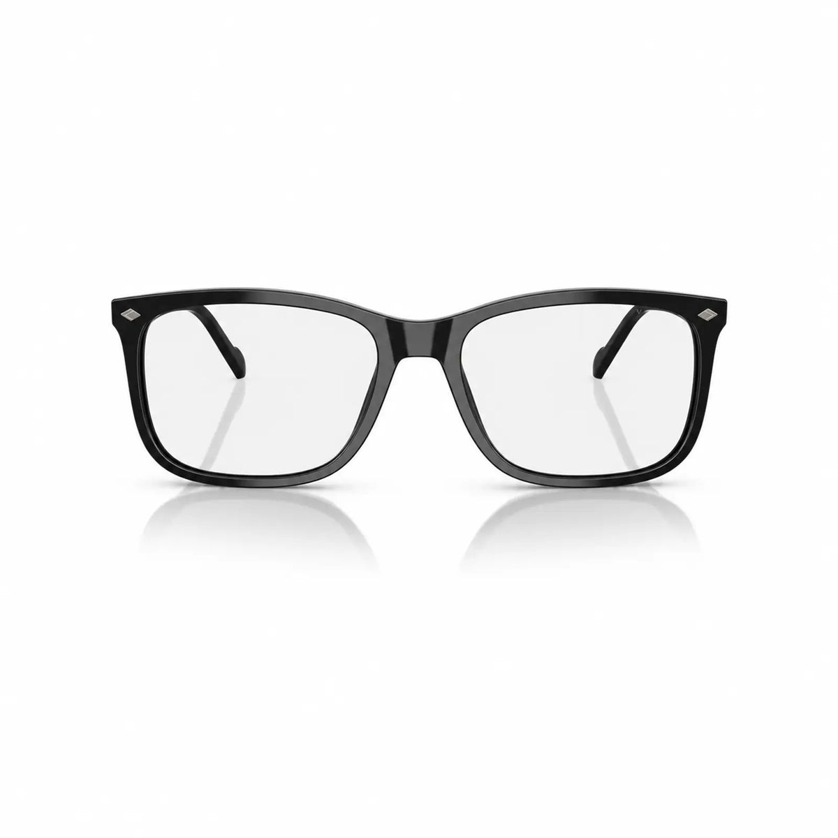 Vogue VO5618S replacement lenses in crystal clear, front view of the frame fitted with the new lenses · ReFramed