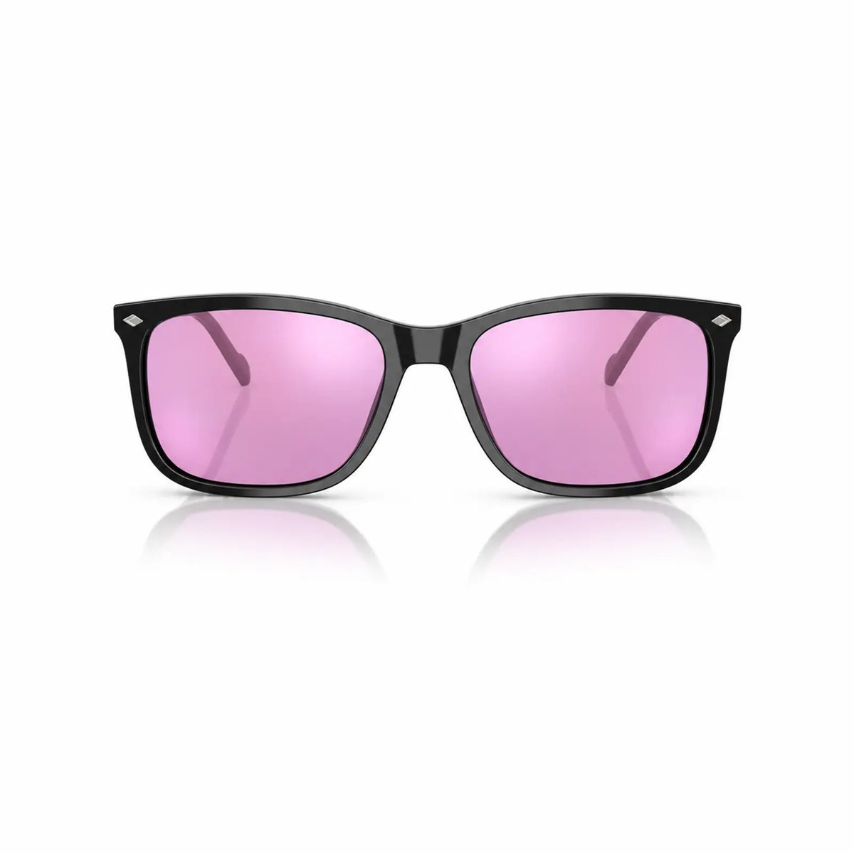 Vogue VO5618S replacement lenses in mirrored pink, front view of the frame fitted with the new lenses · ReFramed