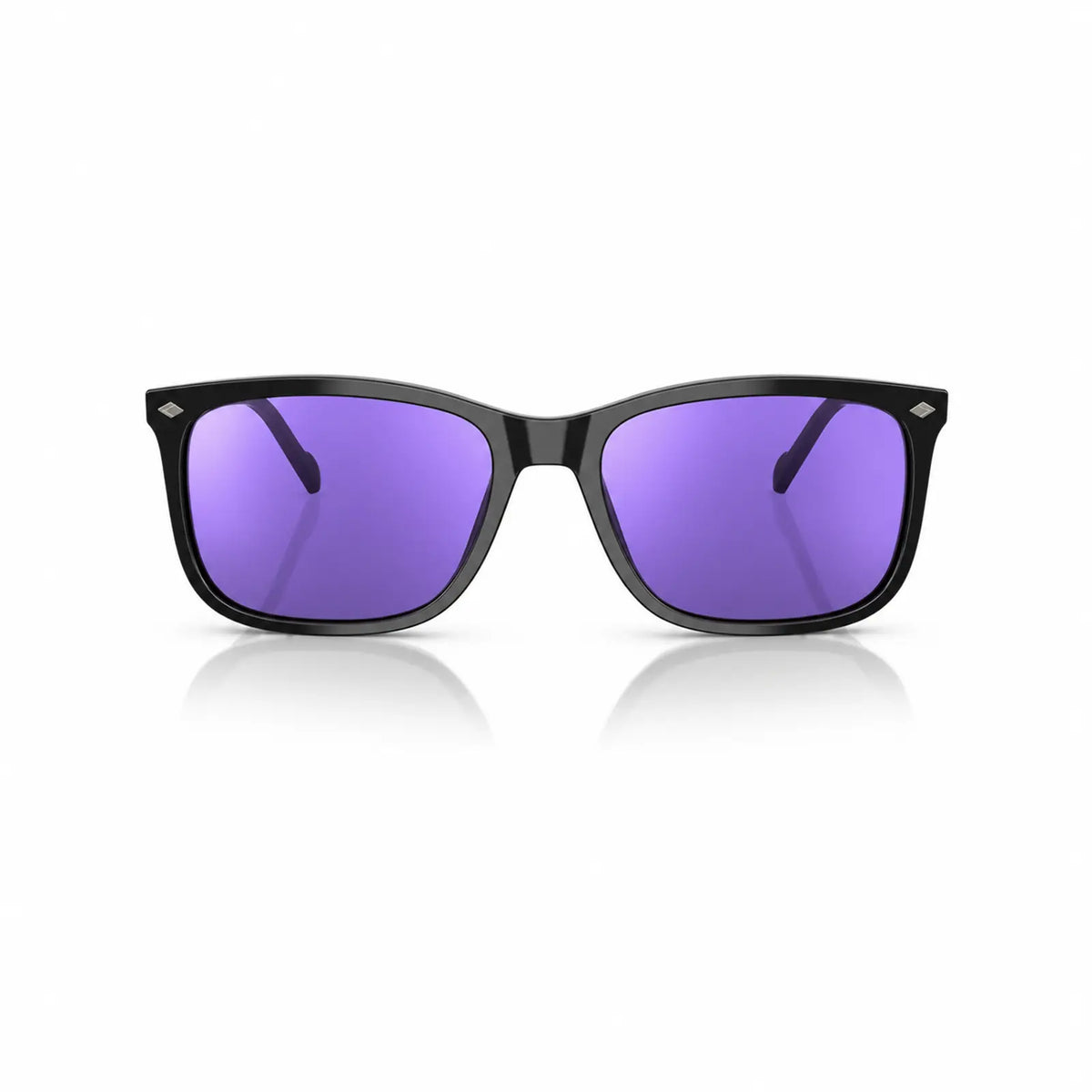 Vogue VO5618S replacement lenses in mirrored purple, front view of the frame fitted with the new lenses · ReFramed
