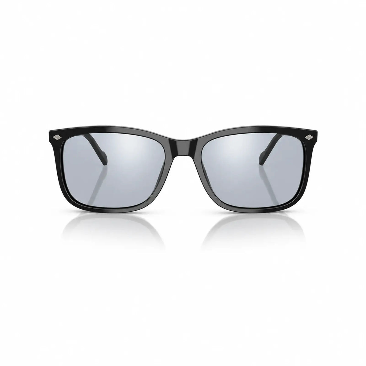 Vogue VO5618S replacement lenses in mirrored silver, front view of the frame fitted with the new lenses · ReFramed