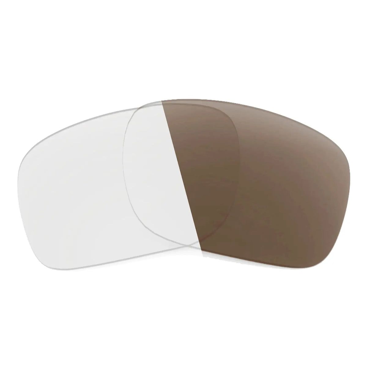 Pair of photochromic brown replacement lenses for Vogue VO5618S sunglasses, shown alone before fitting · ReFramed