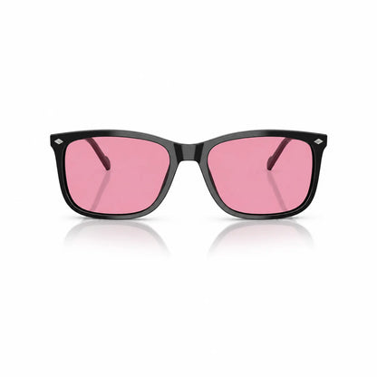 Vogue VO5618S replacement lenses in pink, front view of the frame fitted with the new lenses · ReFramed