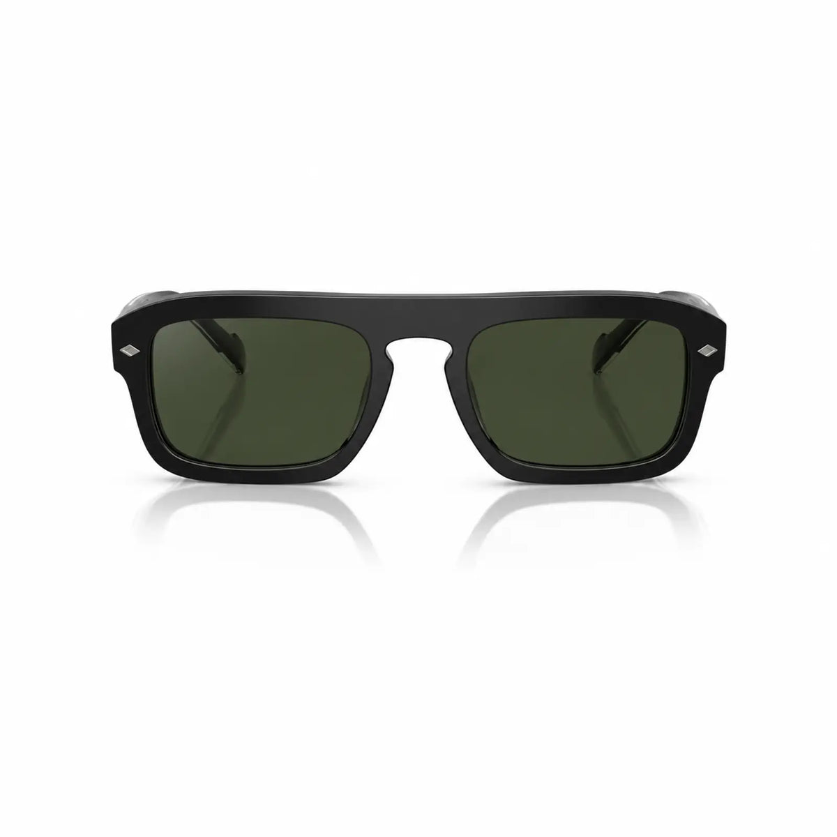 Vogue VO5620S replacement lenses in G15 green, front view of the frame fitted with the new lenses · ReFramed