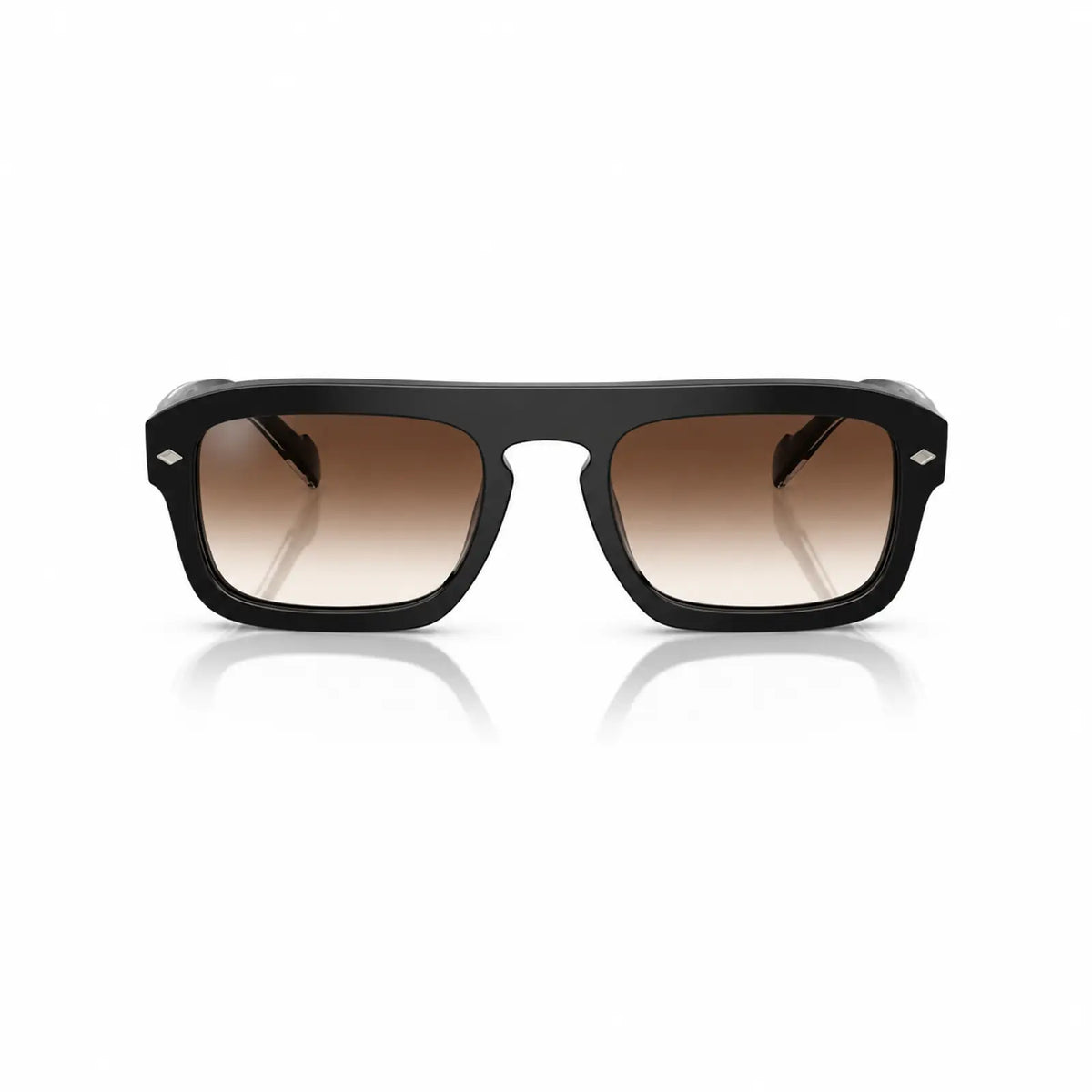 Vogue VO5620S replacement lenses in gradient brown, front view of the frame fitted with the new lenses · ReFramed