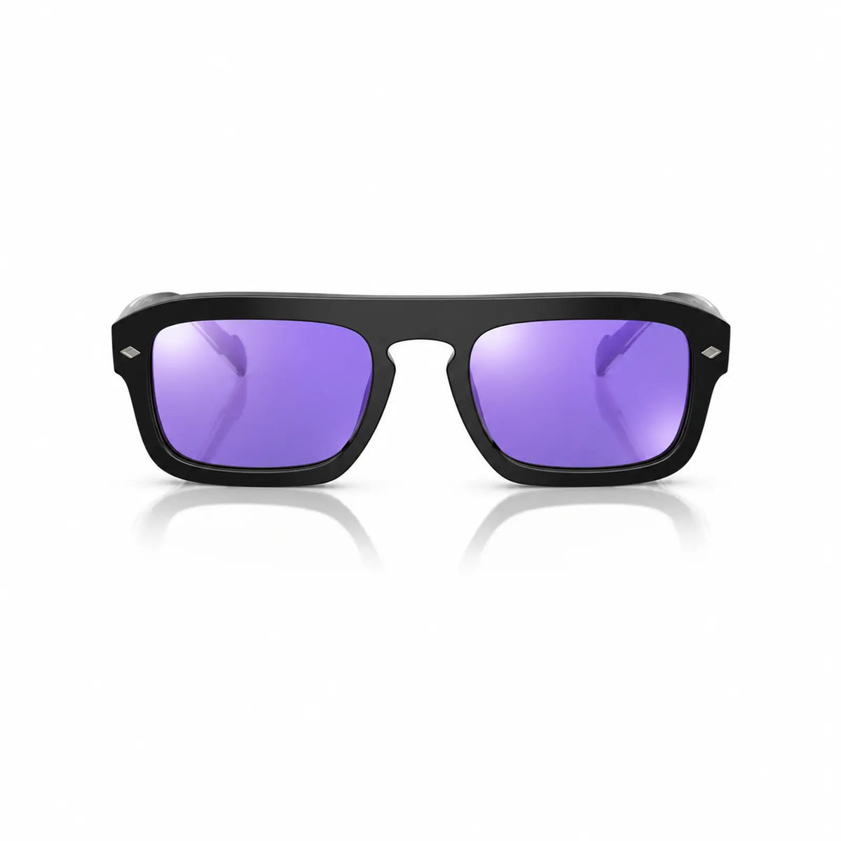 Vogue VO5620S replacement lenses in mirrored purple, front view of the frame fitted with the new lenses · ReFramed