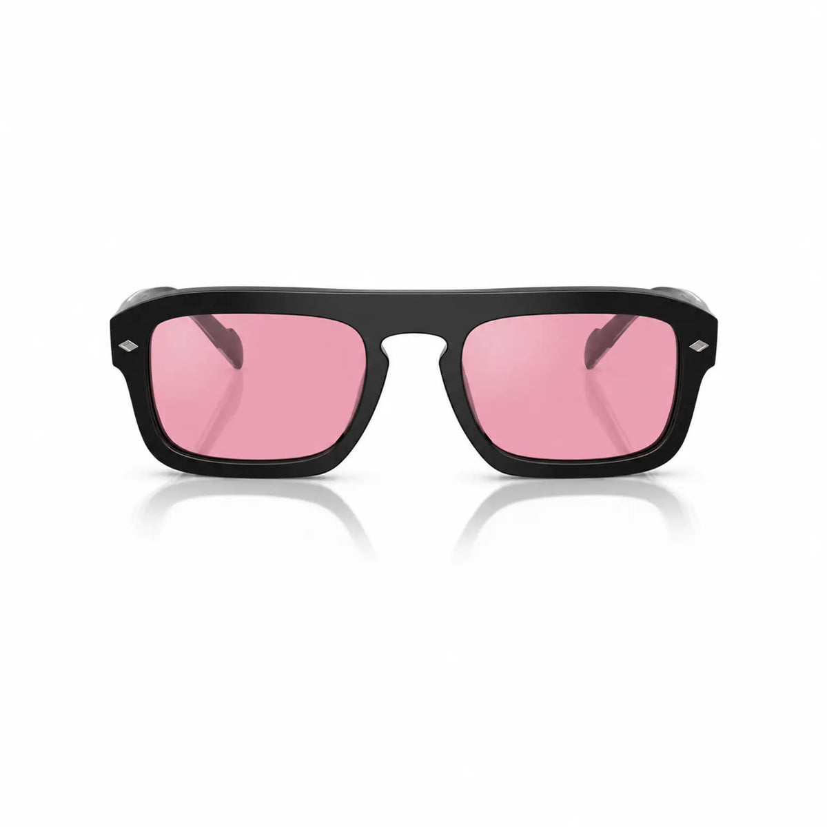 Vogue VO5620S replacement lenses in pink, front view of the frame fitted with the new lenses · ReFramed