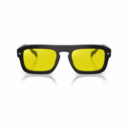Vogue VO5620S replacement lenses in yellow, front view of the frame fitted with the new lenses · ReFramed
