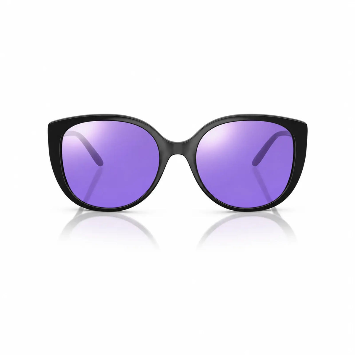 Vogue VO5623S replacement lenses in mirrored purple, front view of the frame fitted with the new lenses · ReFramed