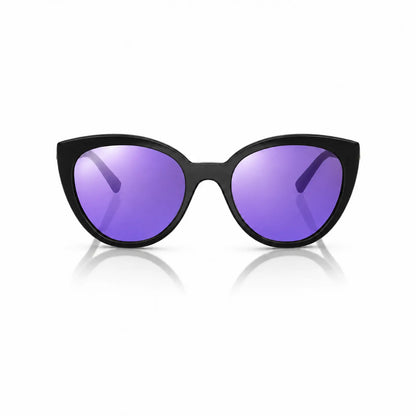 Vogue VO5634SB replacement lenses in mirrored purple, front view of the frame fitted with the new lenses · ReFramed