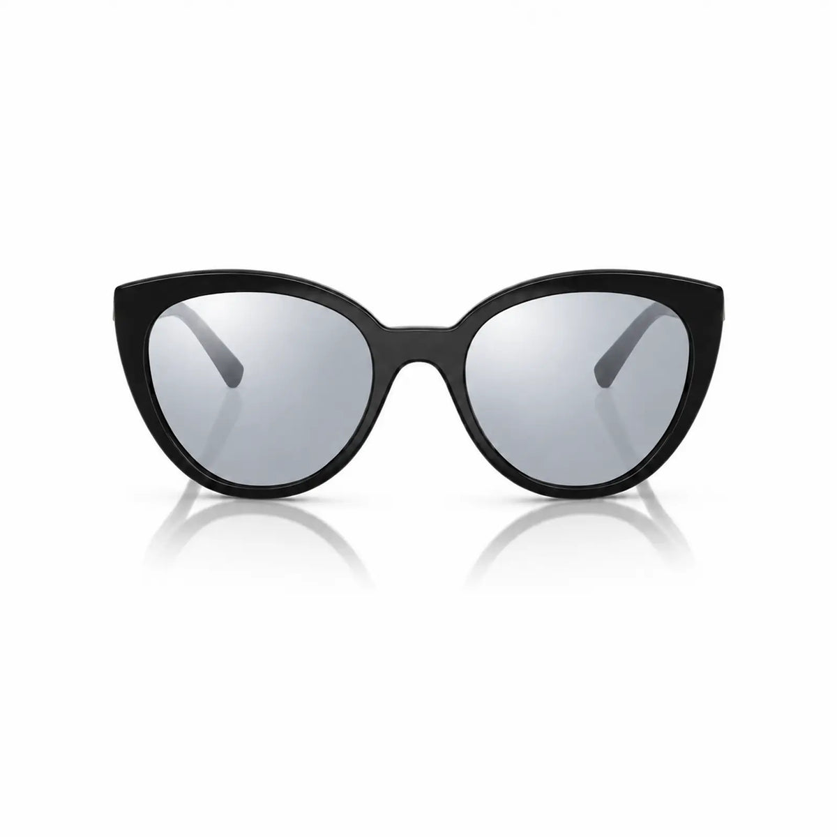 Vogue VO5634SB replacement lenses in mirrored silver, front view of the frame fitted with the new lenses · ReFramed