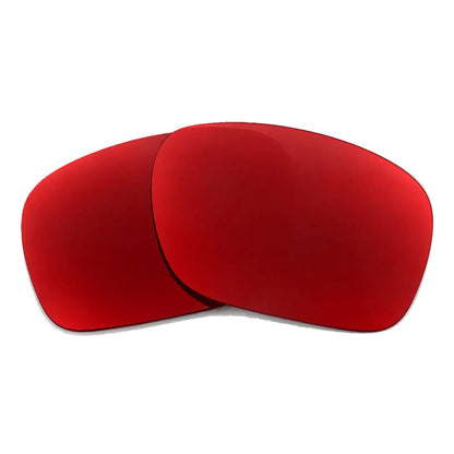 Pair of red replacement lenses for Vogue VO5634SB sunglasses, shown alone before fitting · ReFramed