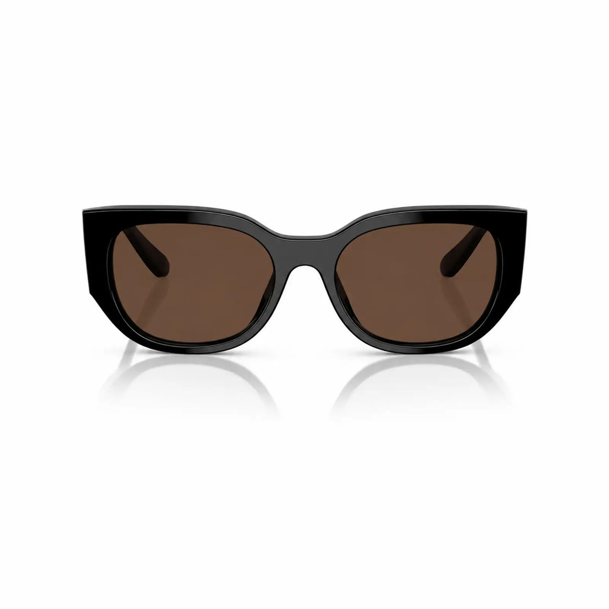 Vogue VO5641SU replacement lenses in brown, front view of the frame fitted with the new lenses · ReFramed