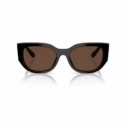 Vogue VO5641SU replacement lenses in brown, front view of the frame fitted with the new lenses · ReFramed