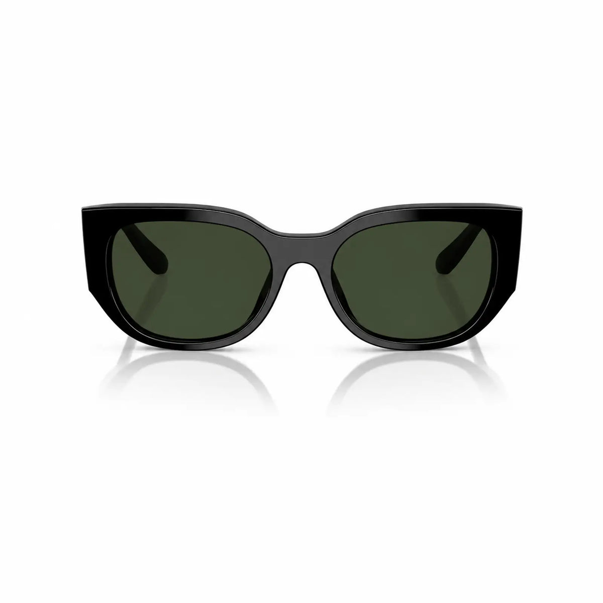 Vogue VO5641SU replacement lenses in G15 green, front view of the frame fitted with the new lenses · ReFramed