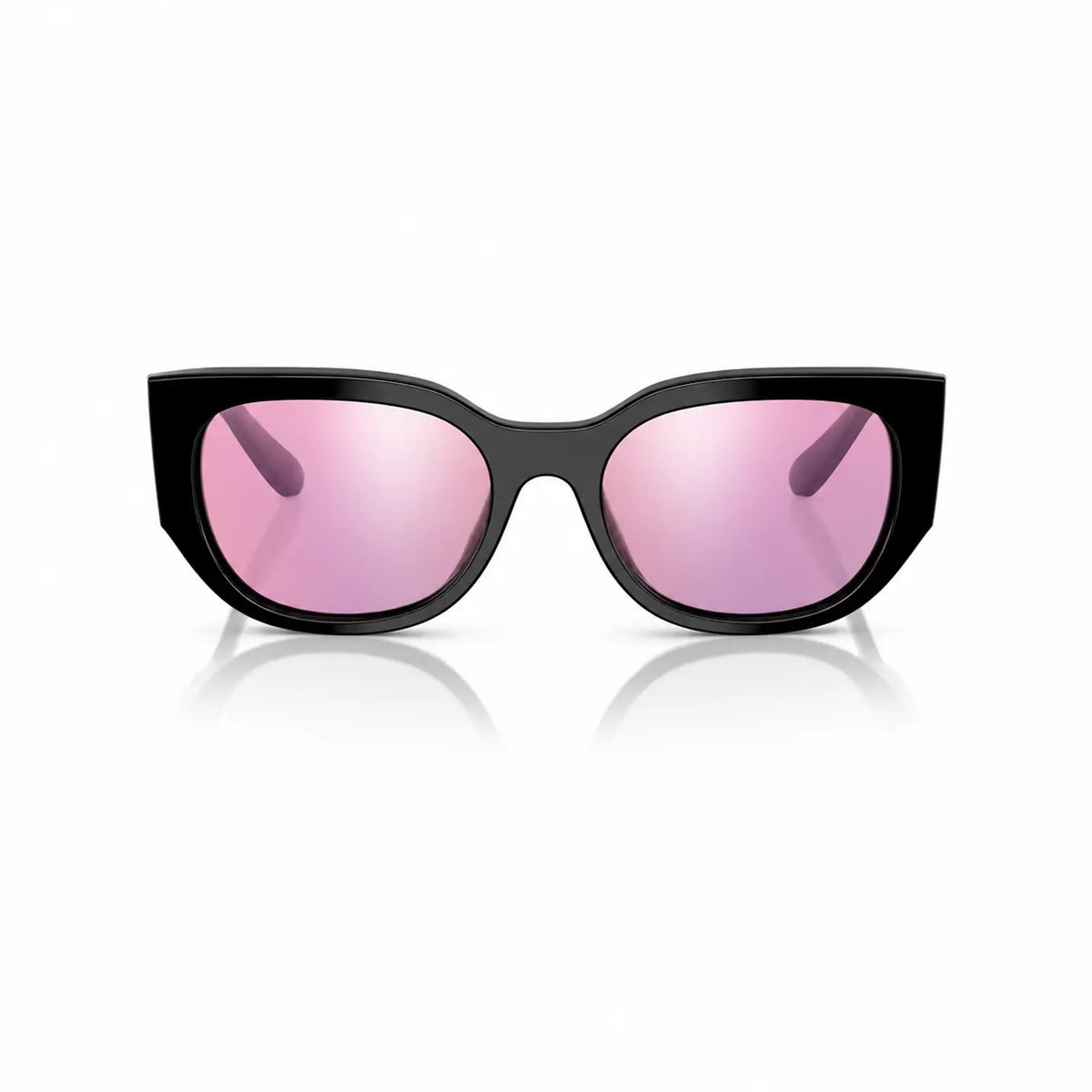 Vogue VO5641SU replacement lenses in mirrored pink, front view of the frame fitted with the new lenses · ReFramed