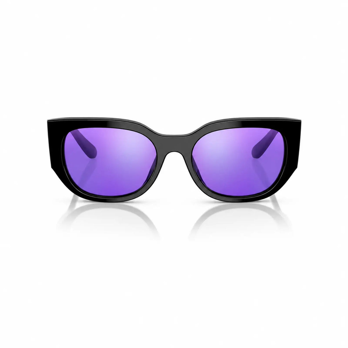 Vogue VO5641SU replacement lenses in mirrored purple, front view of the frame fitted with the new lenses · ReFramed