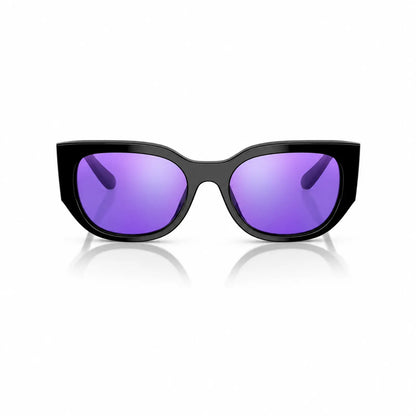 Vogue VO5641SU replacement lenses in mirrored purple, front view of the frame fitted with the new lenses · ReFramed