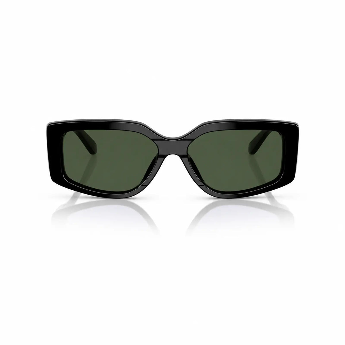 Vogue VO5642SU replacement lenses in G15 green, front view of the frame fitted with the new lenses · ReFramed
