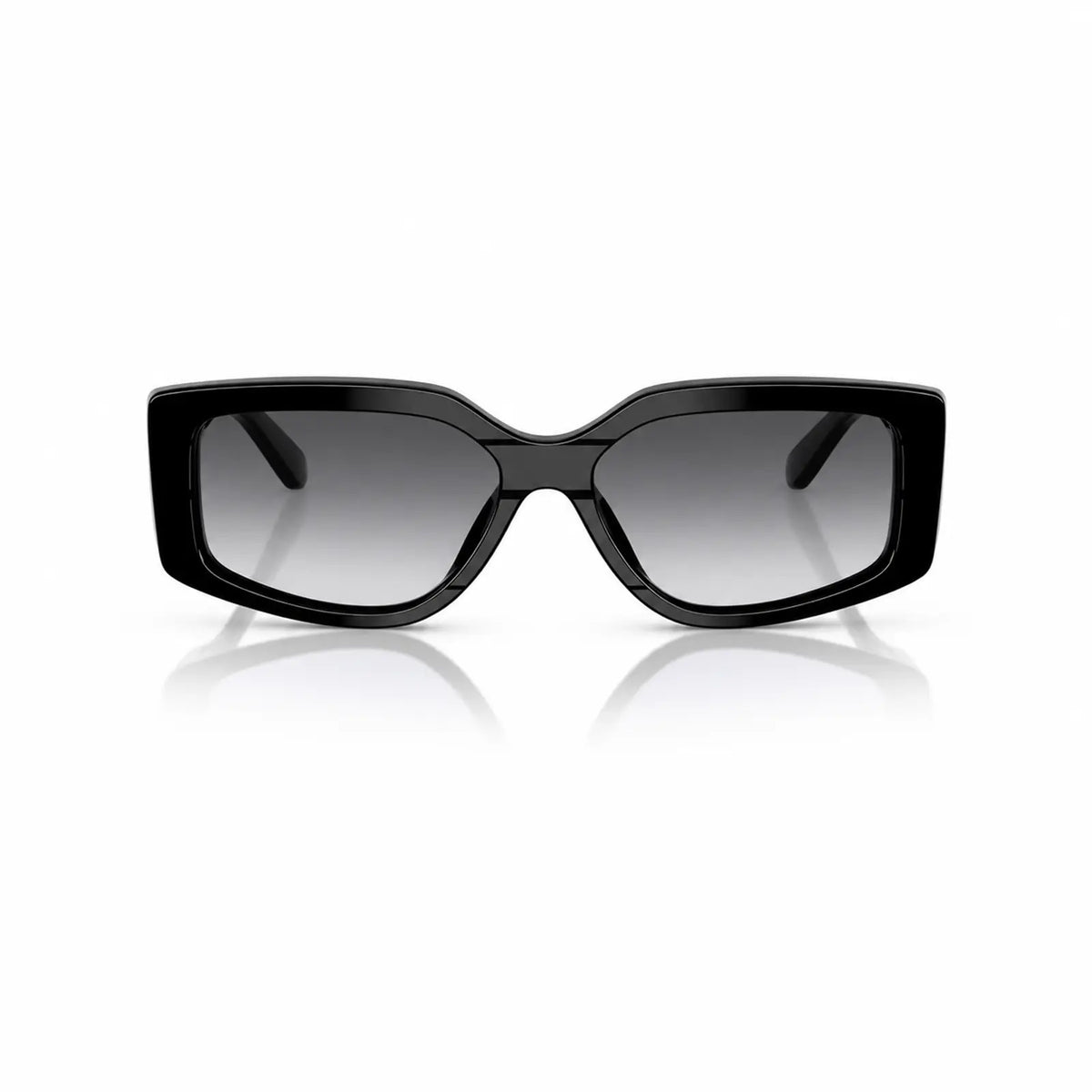 Vogue VO5642SU replacement lenses in gradient gray, front view of the frame fitted with the new lenses · ReFramed