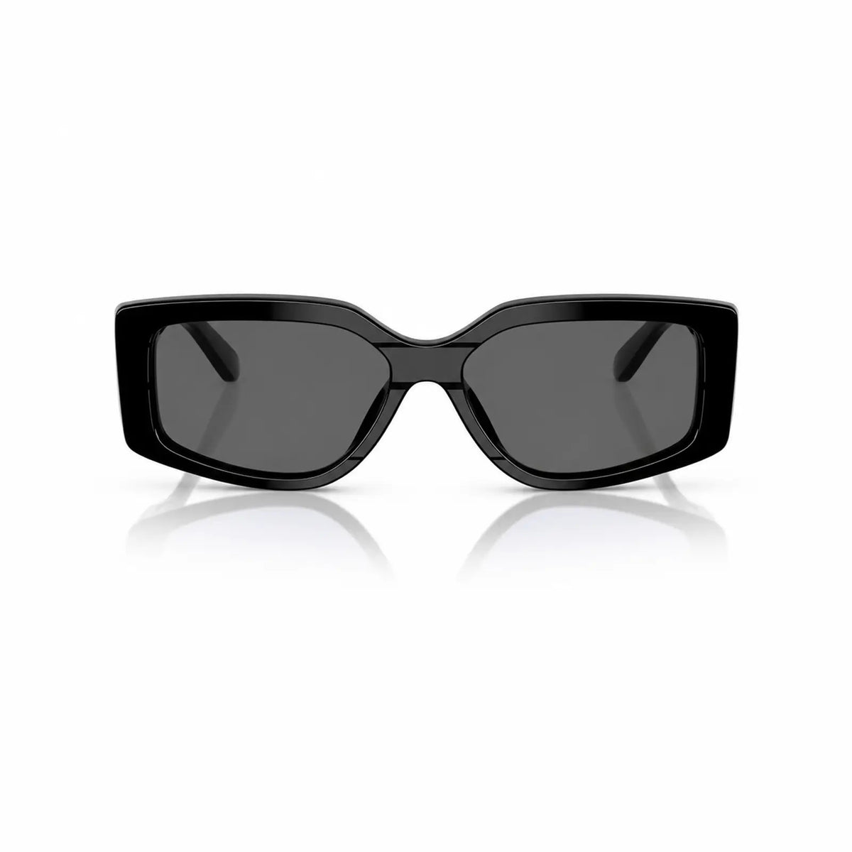 Vogue VO5642SU replacement lenses in gray, front view of the frame fitted with the new lenses · ReFramed