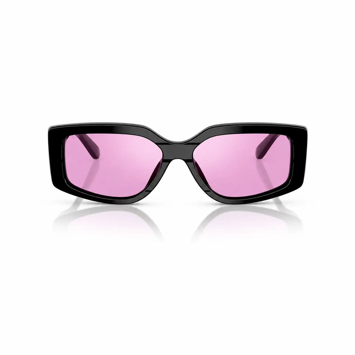 Vogue VO5642SU replacement lenses in mirrored pink, front view of the frame fitted with the new lenses · ReFramed