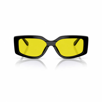 Vogue VO5642SU replacement lenses in yellow, front view of the frame fitted with the new lenses · ReFramed