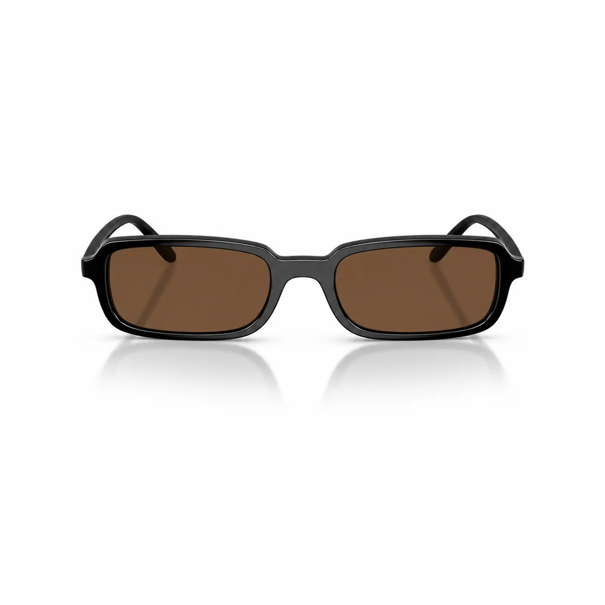 Vogue VO5666S replacement lenses in brown, front view of the frame fitted with the new lenses · ReFramed