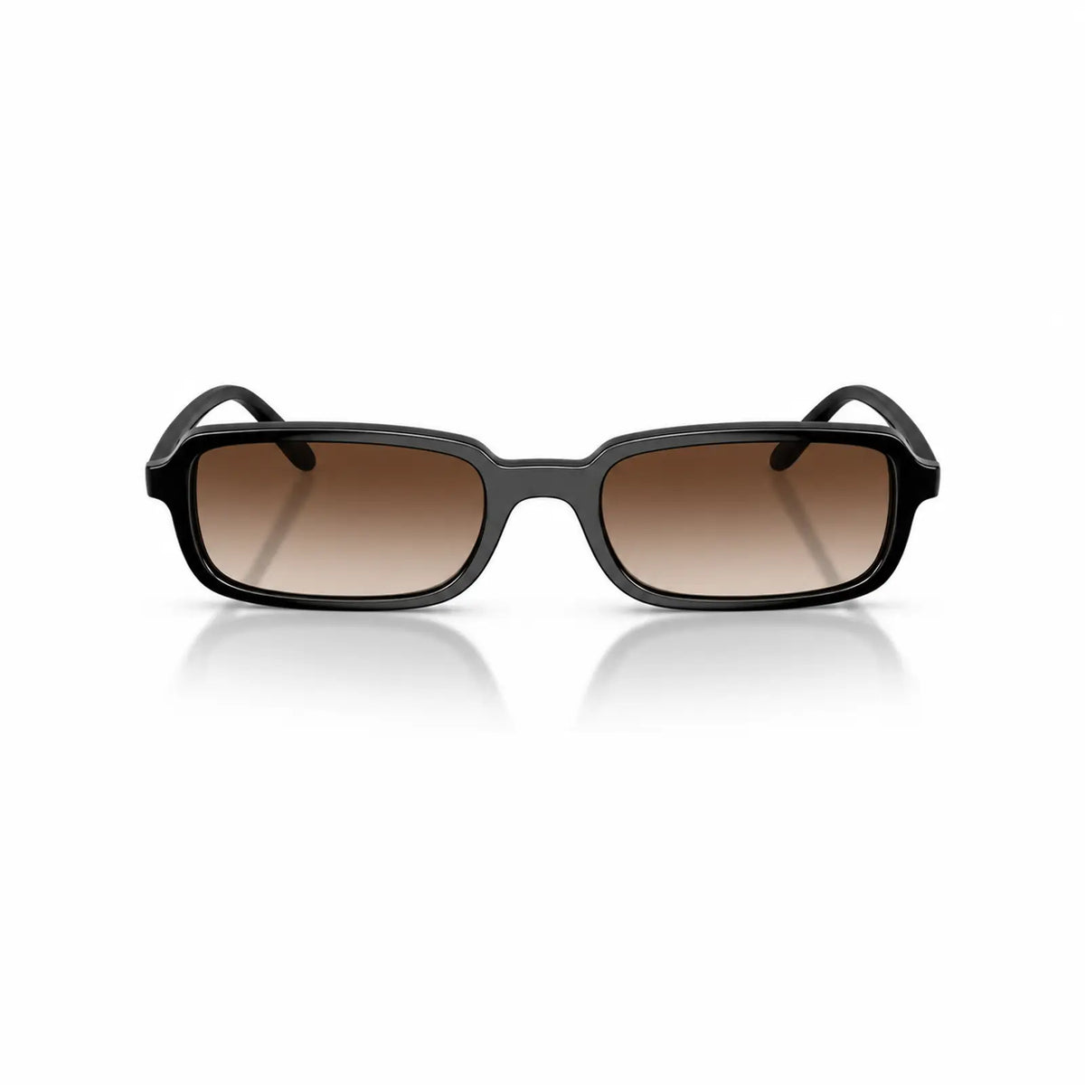 Vogue VO5666S replacement lenses in gradient brown, front view of the frame fitted with the new lenses · ReFramed