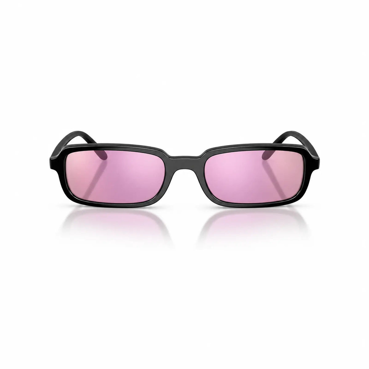 Vogue VO5666S replacement lenses in mirrored pink, front view of the frame fitted with the new lenses · ReFramed