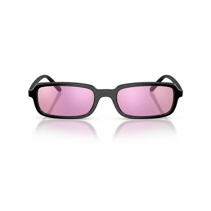 Vogue VO5666S replacement lenses in mirrored pink, front view of the frame fitted with the new lenses · ReFramed