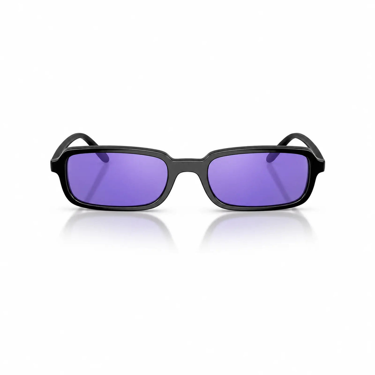 Vogue VO5666S replacement lenses in mirrored purple, front view of the frame fitted with the new lenses · ReFramed