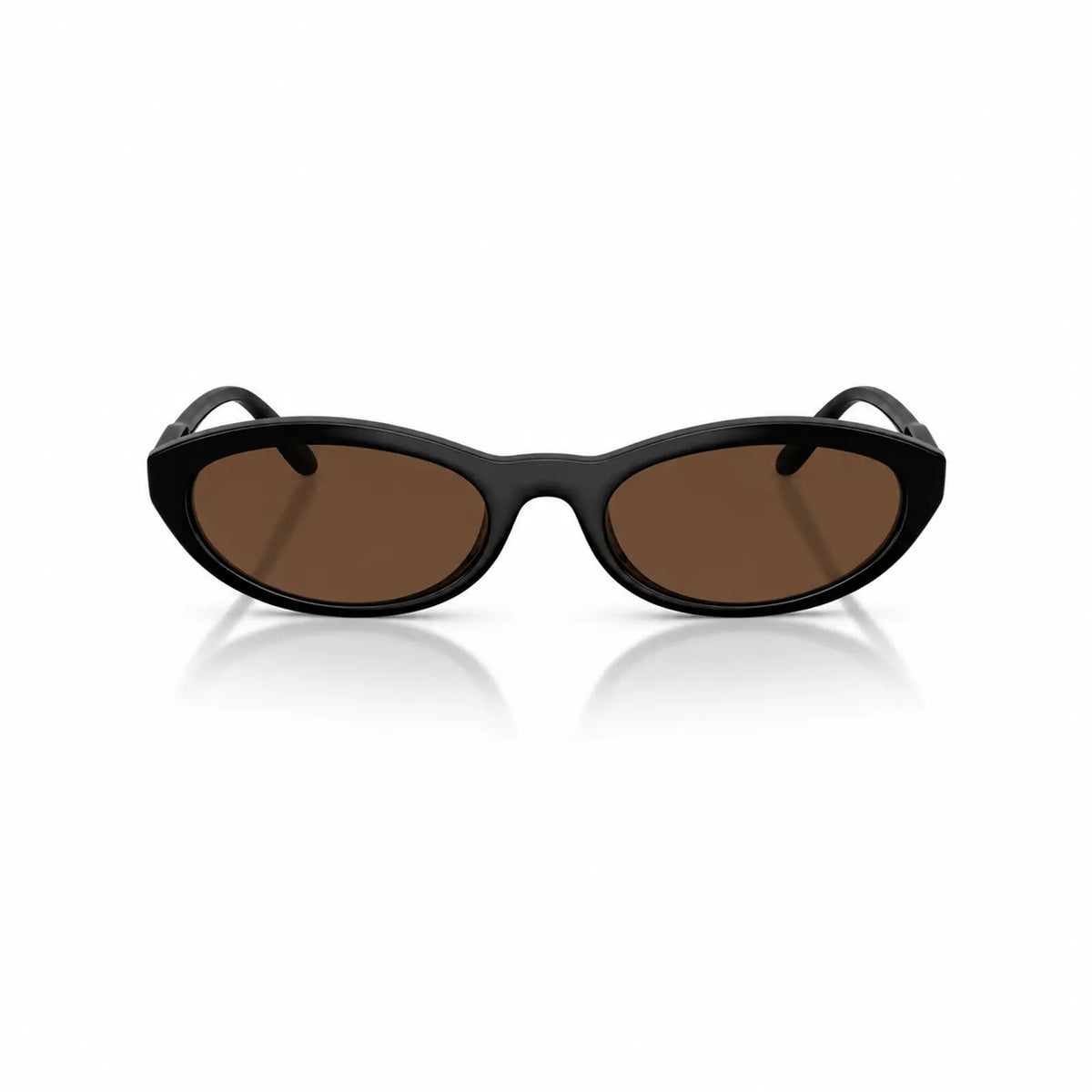 Vogue VO5697SU replacement lenses in brown, front view of the frame fitted with the new lenses · ReFramed