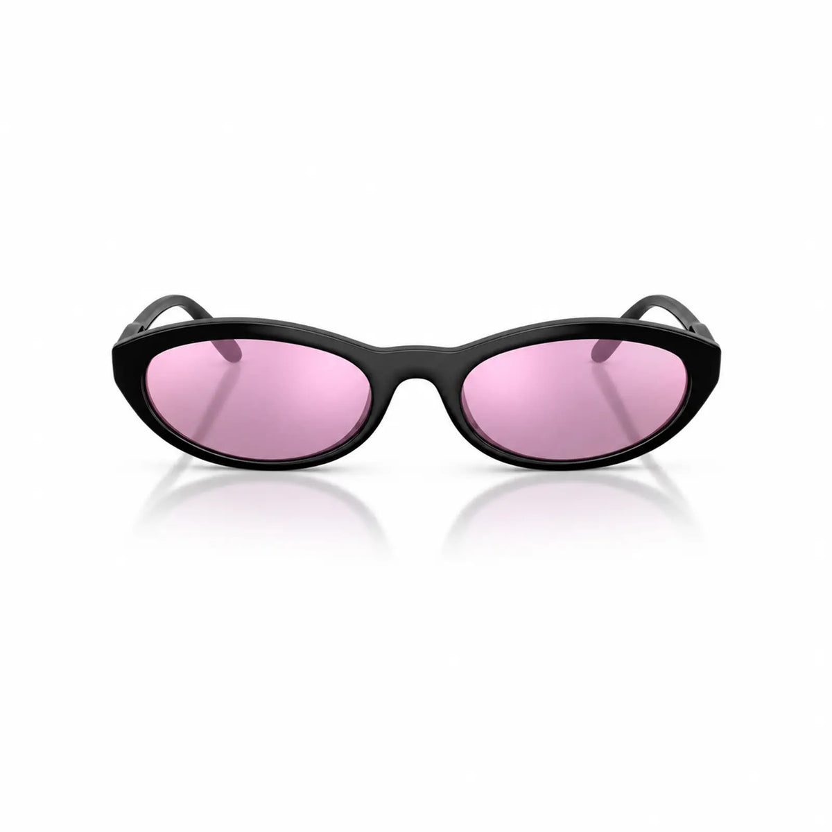 Vogue VO5697SU replacement lenses in mirrored pink, front view of the frame fitted with the new lenses · ReFramed