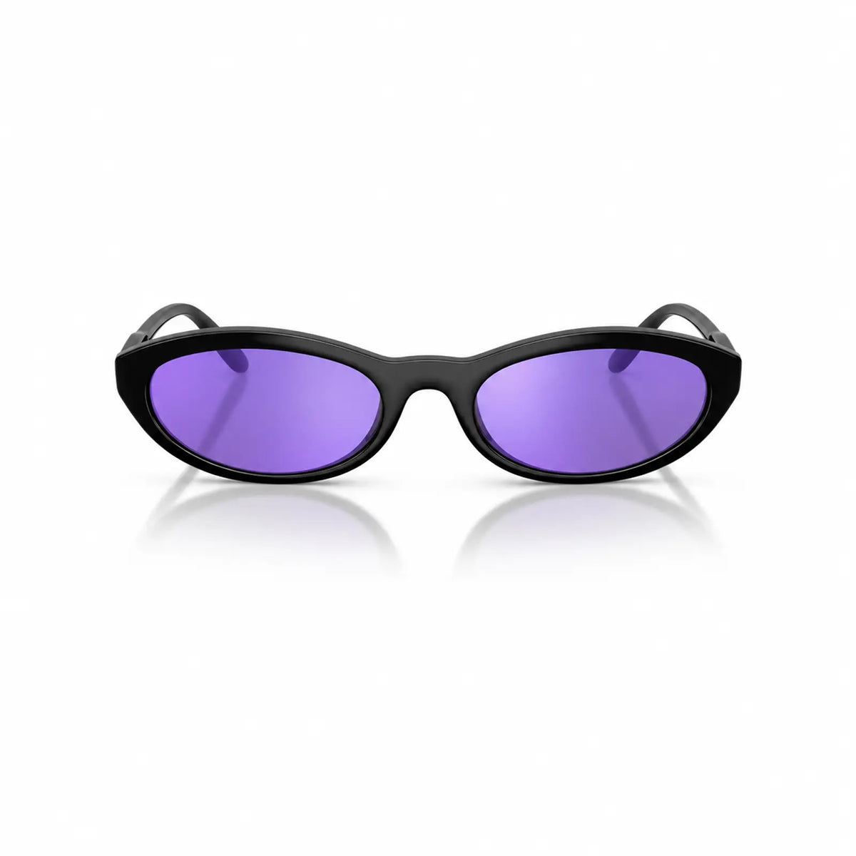 Vogue VO5697SU replacement lenses in mirrored purple, front view of the frame fitted with the new lenses · ReFramed