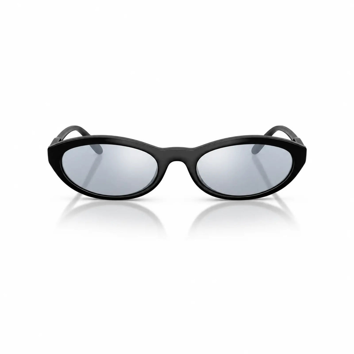 Vogue VO5697SU replacement lenses in mirrored silver, front view of the frame fitted with the new lenses · ReFramed