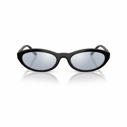 Vogue VO5697SU replacement lenses in mirrored silver, front view of the frame fitted with the new lenses · ReFramed
