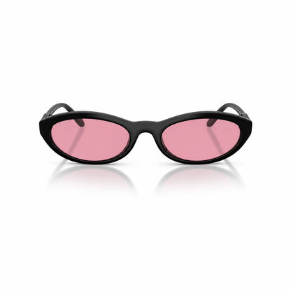 Vogue VO5697SU replacement lenses in pink, front view of the frame fitted with the new lenses · ReFramed