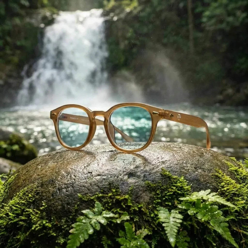 Waimea RPET round eyeglass frames in recycled plastic, unisex size L · ReFramed, photo 7 of 30
